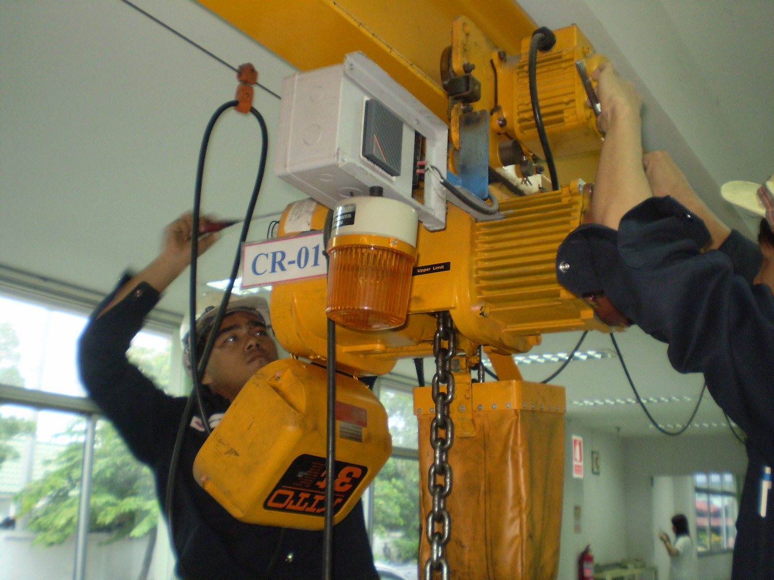 Maintenance of hoists and cranes