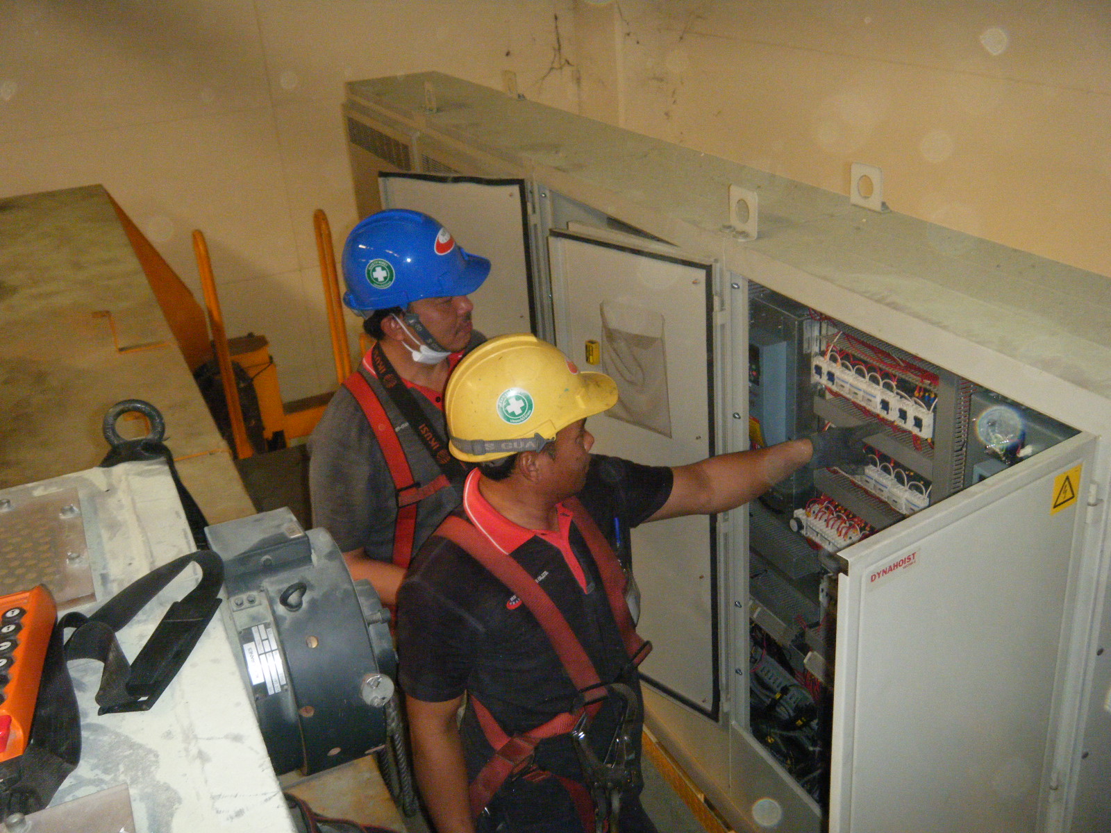 Maintenance of hoists and cranes