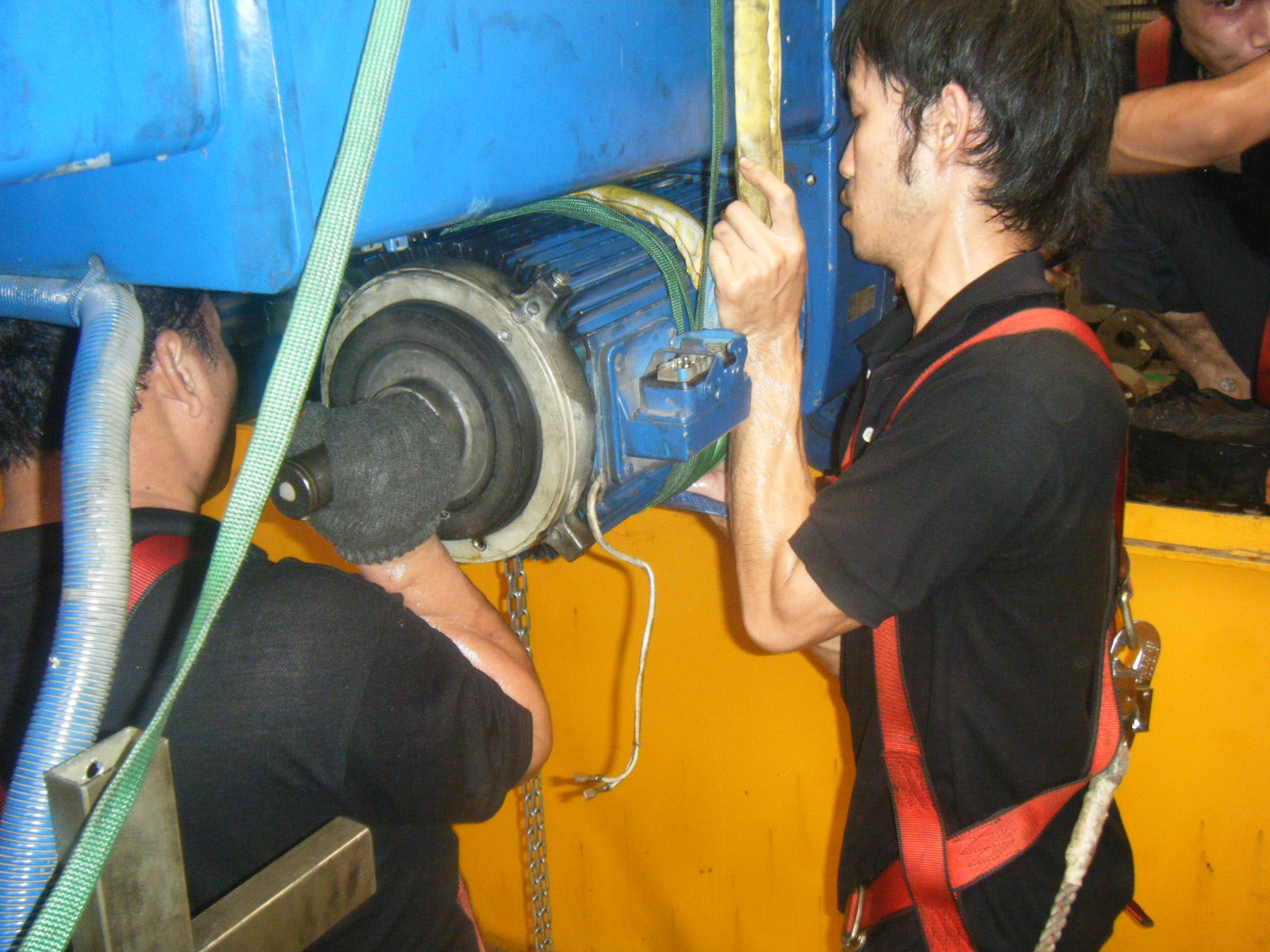 Maintenance of hoists and cranes