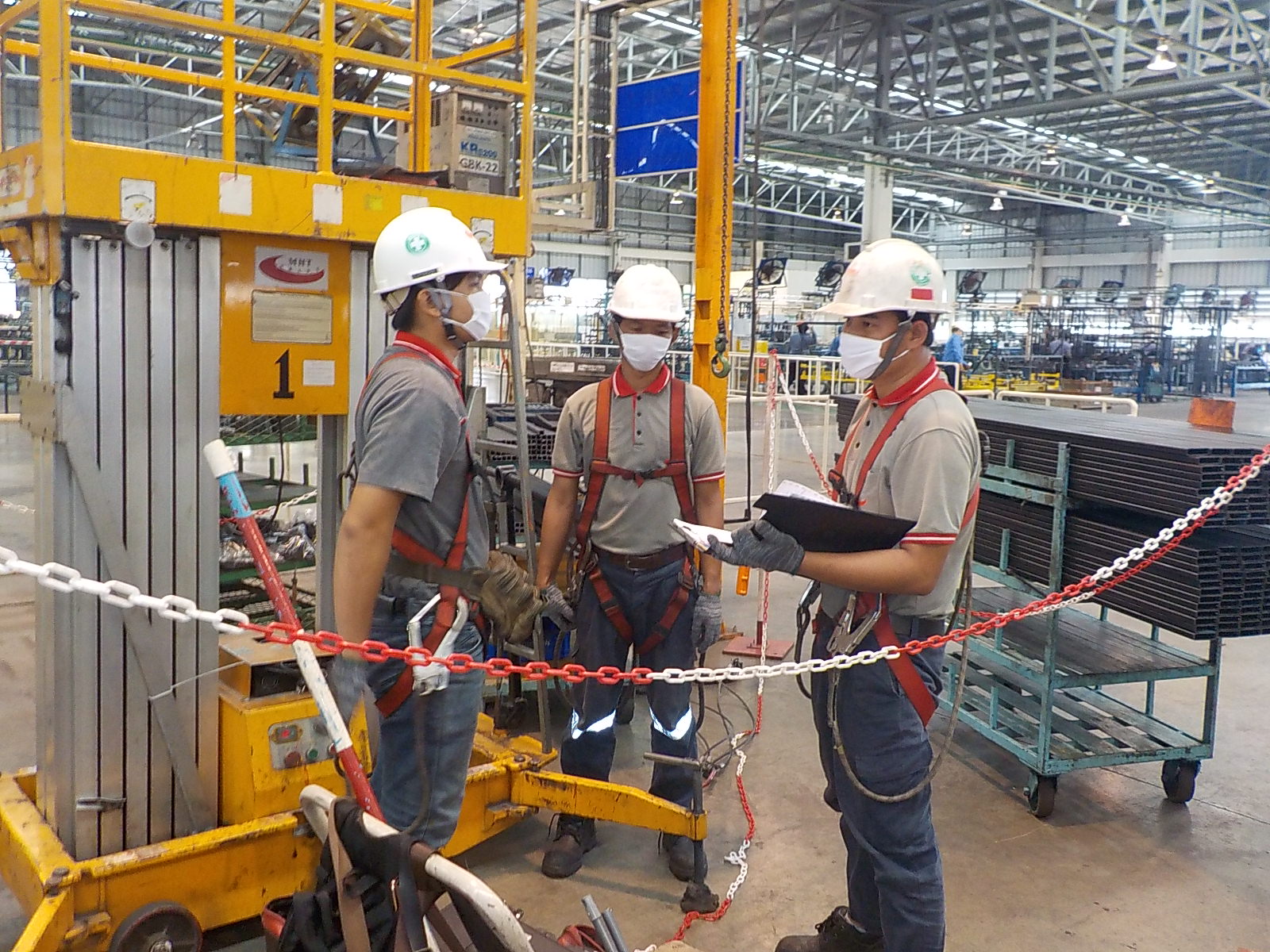 Maintenance of hoists and cranes