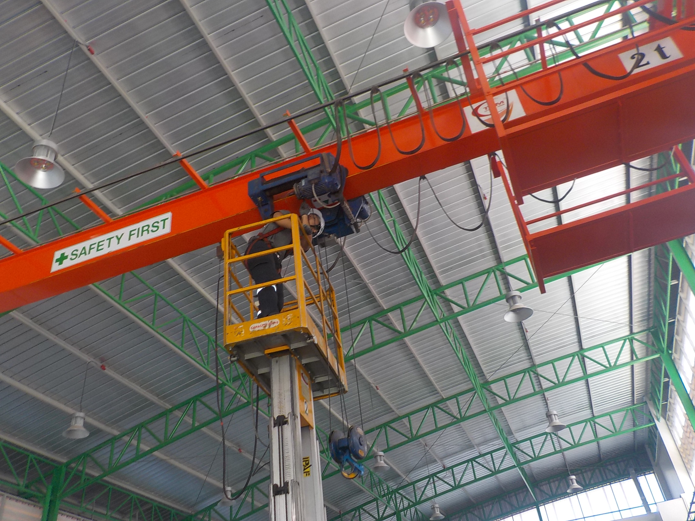 Maintenance of hoists and cranes